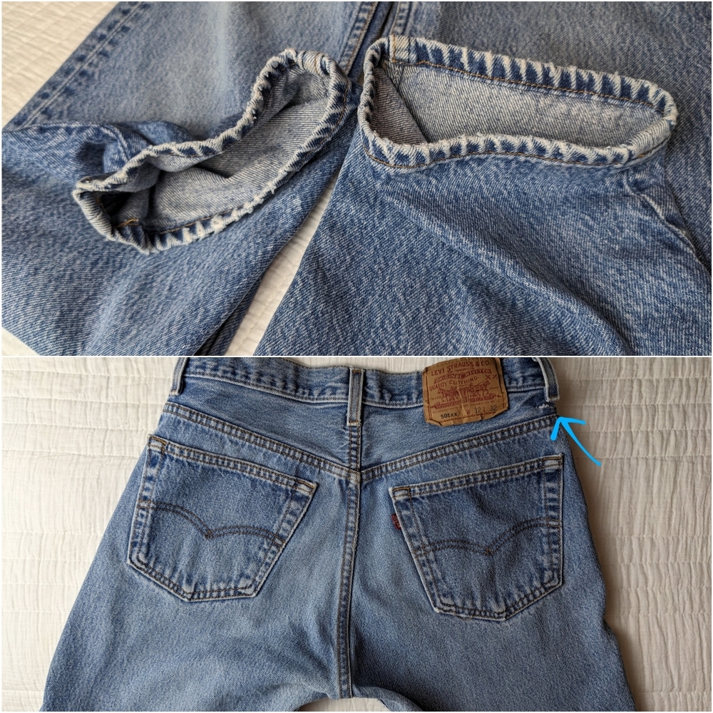 Levi's 501 Vintage Straight Leg Jeans 90s - Picture 12 of 16